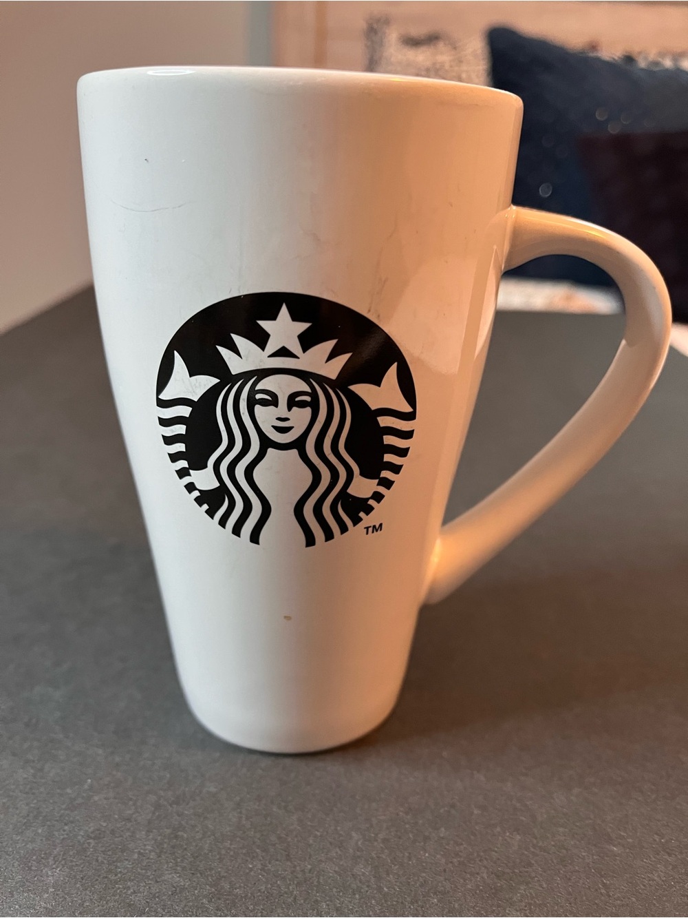 Starbucks White and Black Logo Ceramic Mug (18 fl oz)